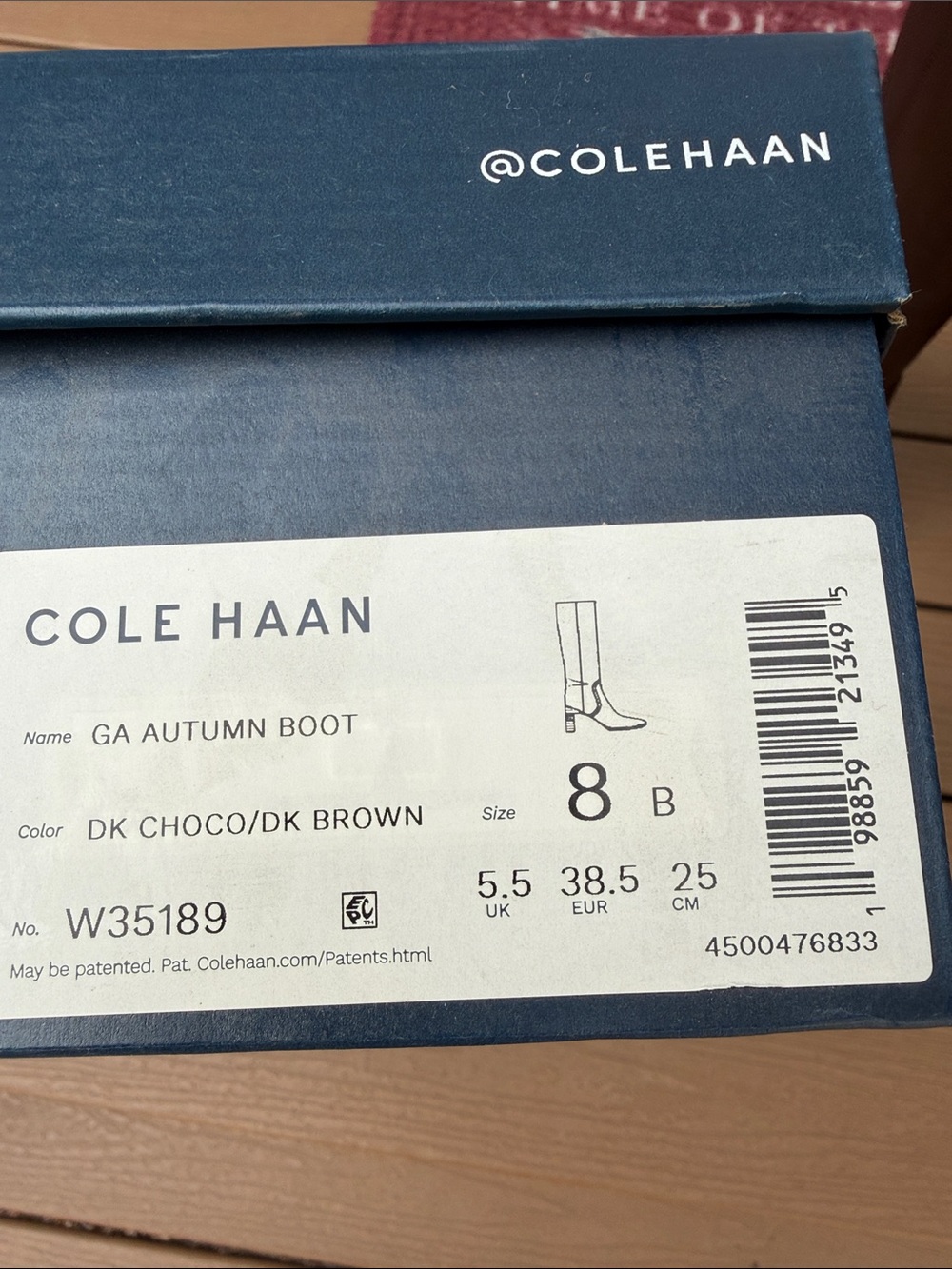 Cole Haan Women's Grand Ambition 2.0 Autumn Boots, Dark Chocolate Leather size 8 - Picture 12 of 12